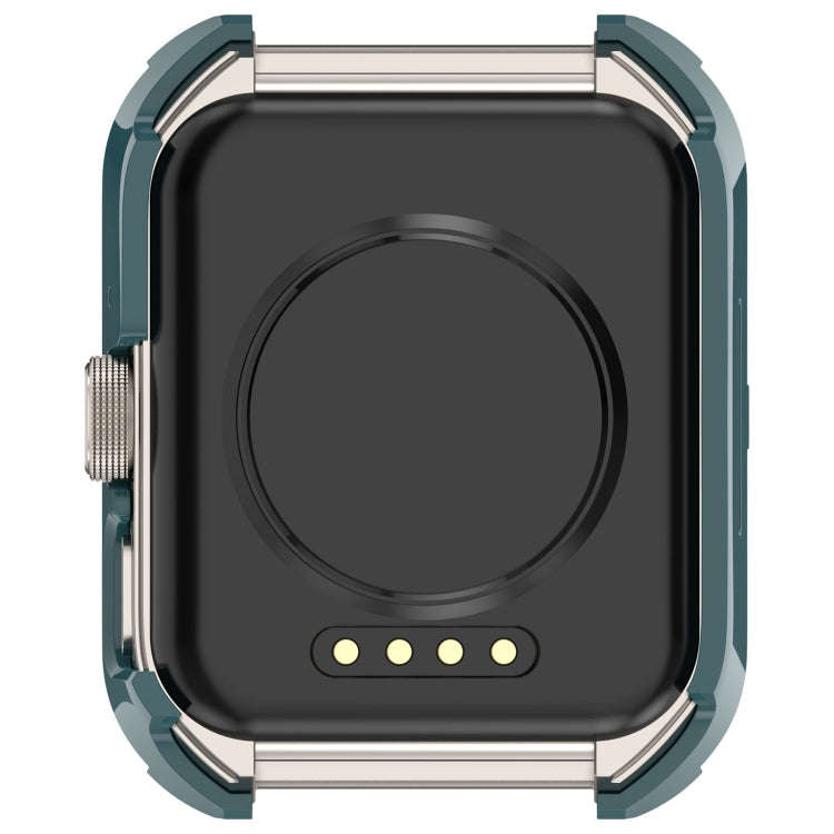For OPPO Watch 4 Pro PC + Tempered Film Integrated Watch Protective Case(Pine Green)