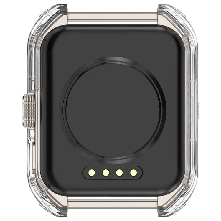 For OPPO Watch 4 Pro PC + Tempered Film Integrated Watch Protective Case(Transparent White)