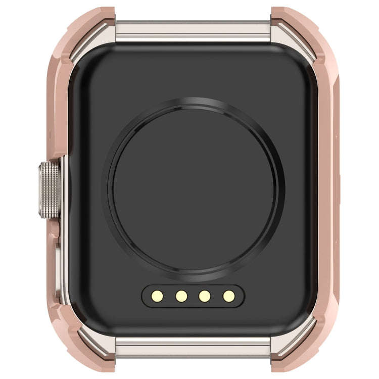 For OPPO Watch 4 Pro PC + Tempered Film Integrated Watch Protective Case(Pink)