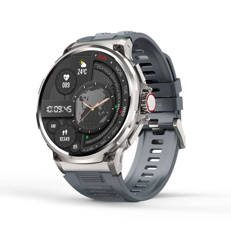 V69 IP68 BT5.0 1.85inch Smart Watch Support Voice Call / Sleep Detection(Silver)
