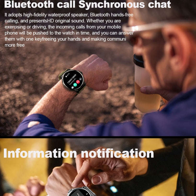 V69 IP68 BT5.0 1.85inch Smart Watch Support Voice Call / Sleep Detection(Silver)