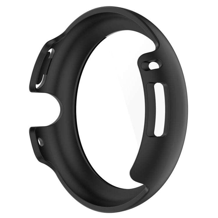 For Google Pixel Watch 2 PC + Tempered Film Integrated Watch Protective Case(Black)