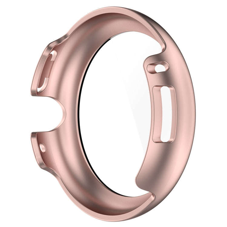 For Google Pixel Watch 2 PC + Tempered Film Integrated Watch Protective Case(Rose Gold)