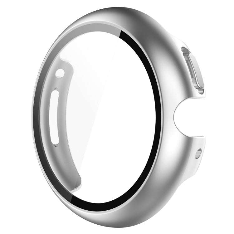 For Google Pixel Watch 2 PC + Tempered Film Integrated Watch Protective Case(Silver)