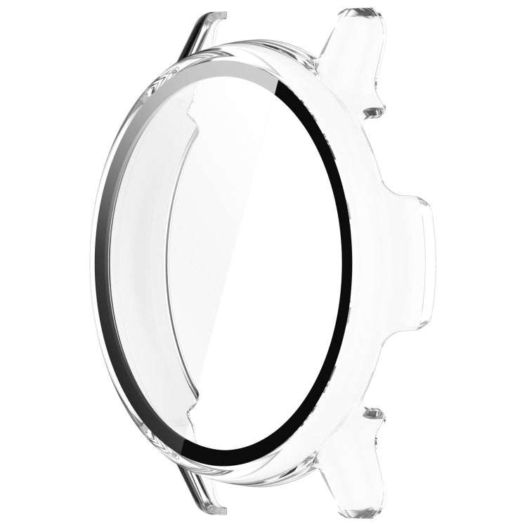 For Garmin vivoactive 5 / Active 5 PC + Tempered Film Integrated Watch Protective Case(Transparent)