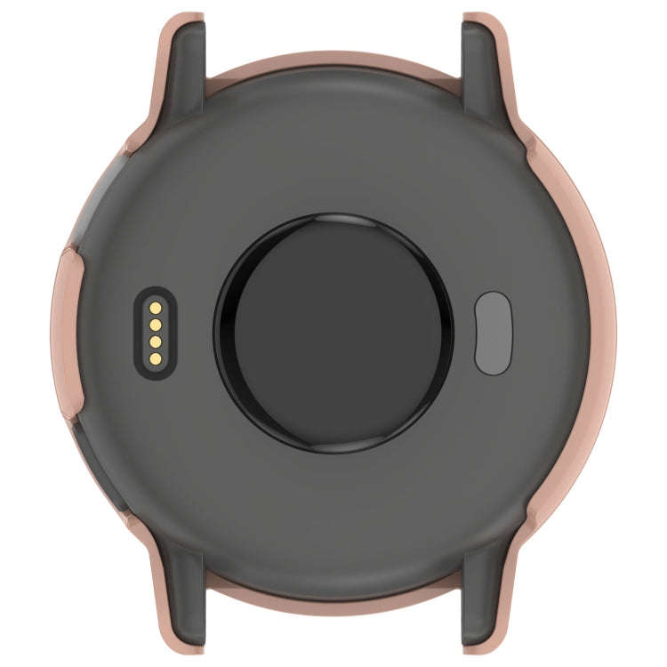 For Garmin vivoactive 5 / Active 5 PC + Tempered Film Integrated Watch Protective Case(Pink)