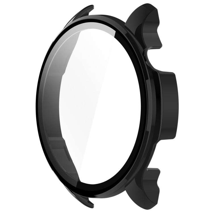 For Amazfit Balance A2286 PC + Tempered Film Integrated Watch Protective Case(Black)