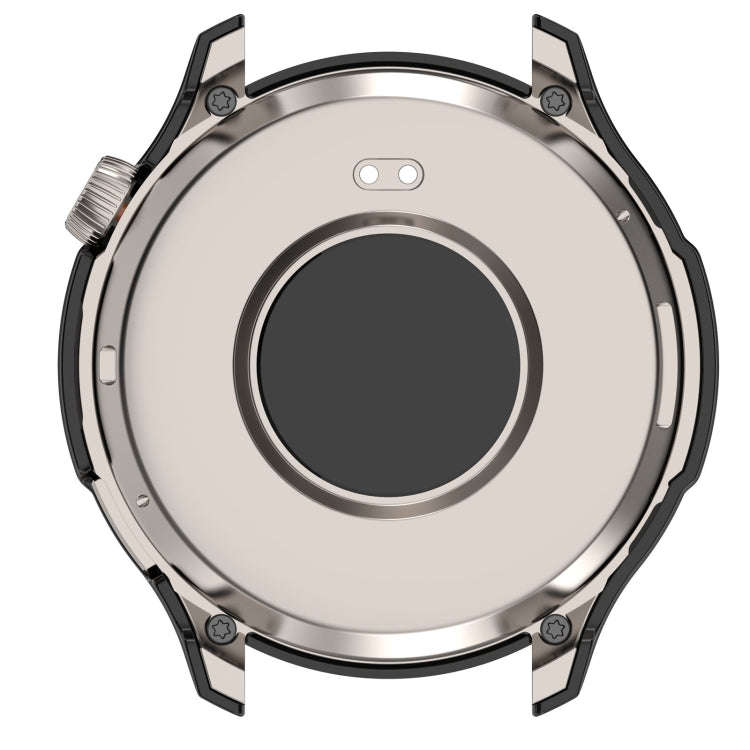 For Amazfit Balance A2286 PC + Tempered Film Integrated Watch Protective Case(Black)