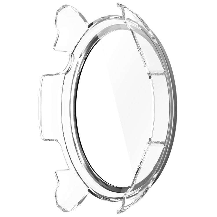For Amazfit Balance A2286 PC + Tempered Film Integrated Watch Protective Case(Transparent White)