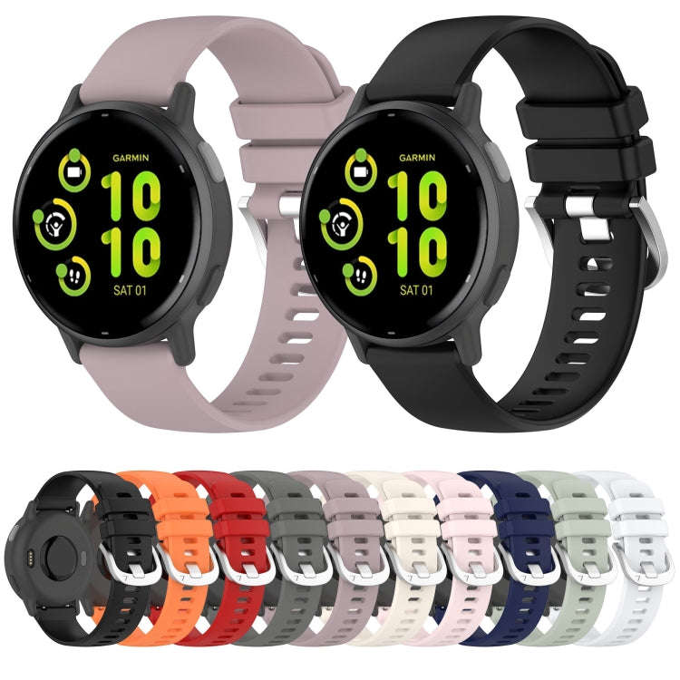 For Garmin vivoactive 5 / Active 5 20mm Silicone Watch Band(Dark Blue)