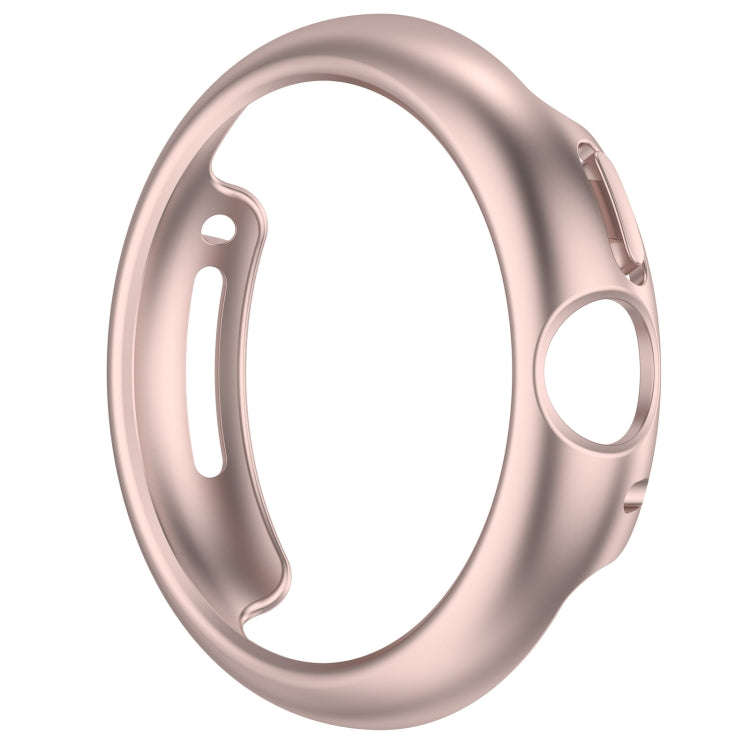 For Google Pixel Watch 2 Half Pack Hollow PC Watch Protective Case(Rose Gold)