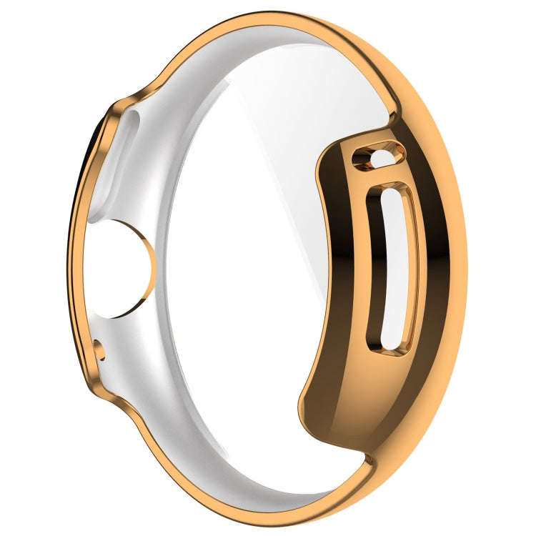 For Google Pixel Watch 2 Full Coverage TPU Electroplated Watch Protective Case(Rose Gold)