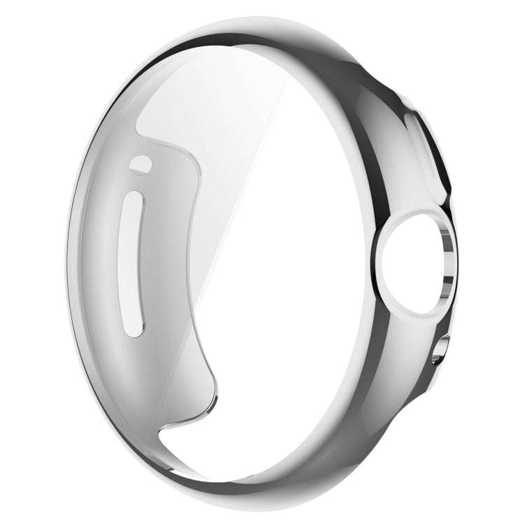 For Google Pixel Watch 2 Full Coverage TPU Electroplated Watch Protective Case(Silver)