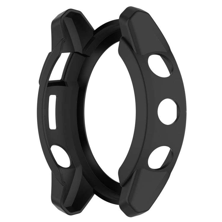 For Garmin Tactix 7 Amoled Armor Hollow TPU Watch Protective Case(Black)