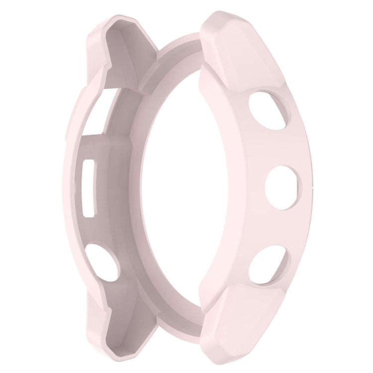 For Garmin Tactix 7 Amoled Armor Hollow TPU Watch Protective Case(Light Pink)
