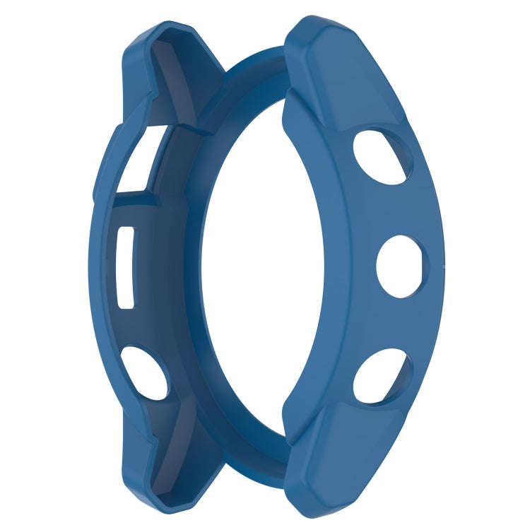 For Garmin Tactix 7 Amoled Armor Hollow TPU Watch Protective Case(Dark Blue)