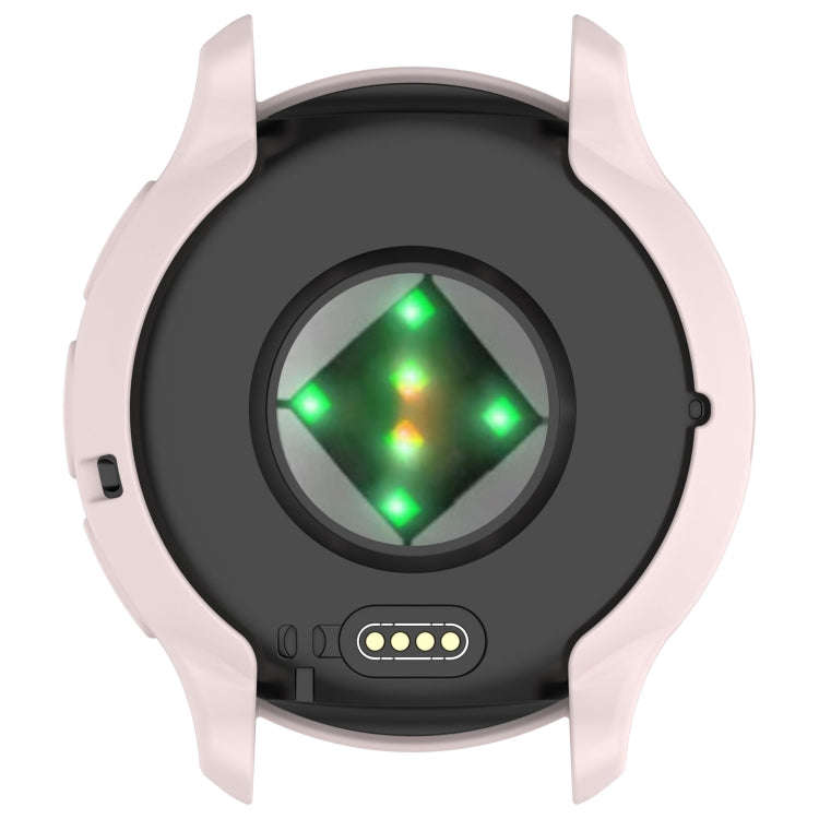 For Garmin Venu 3 Half Pack Hollow TPU Armor Watch Protective Case(Light Pink)