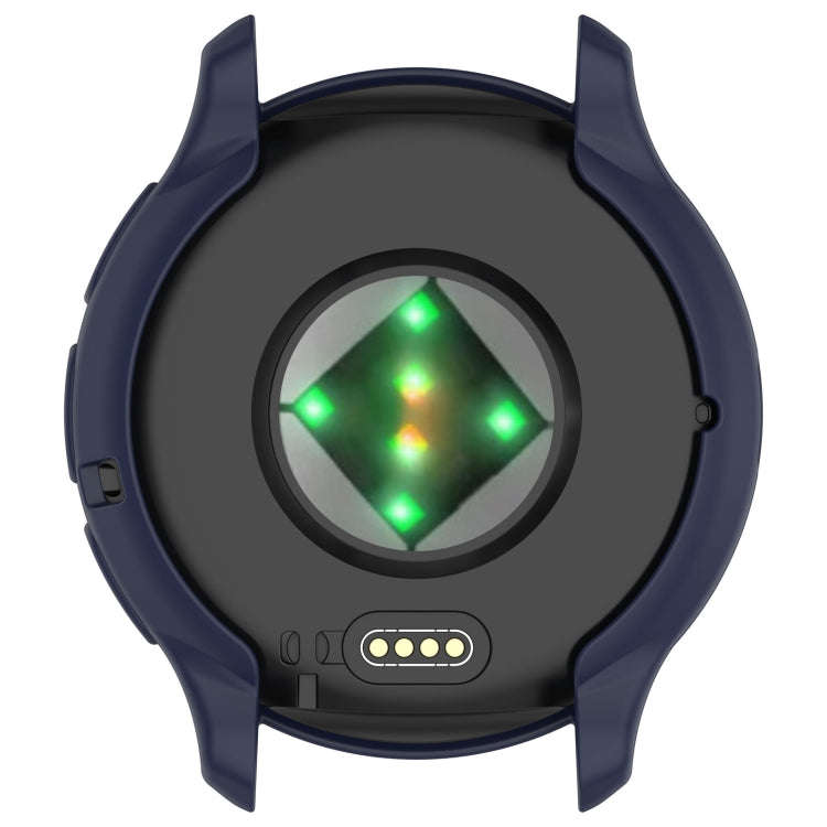 For Garmin Venu 3 Half Pack Hollow TPU Armor Watch Protective Case(Dark Blue)