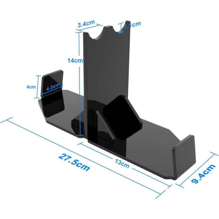 YX060 Lightsaber Stand Acrylic Light Saber Display Holder Black(Black)