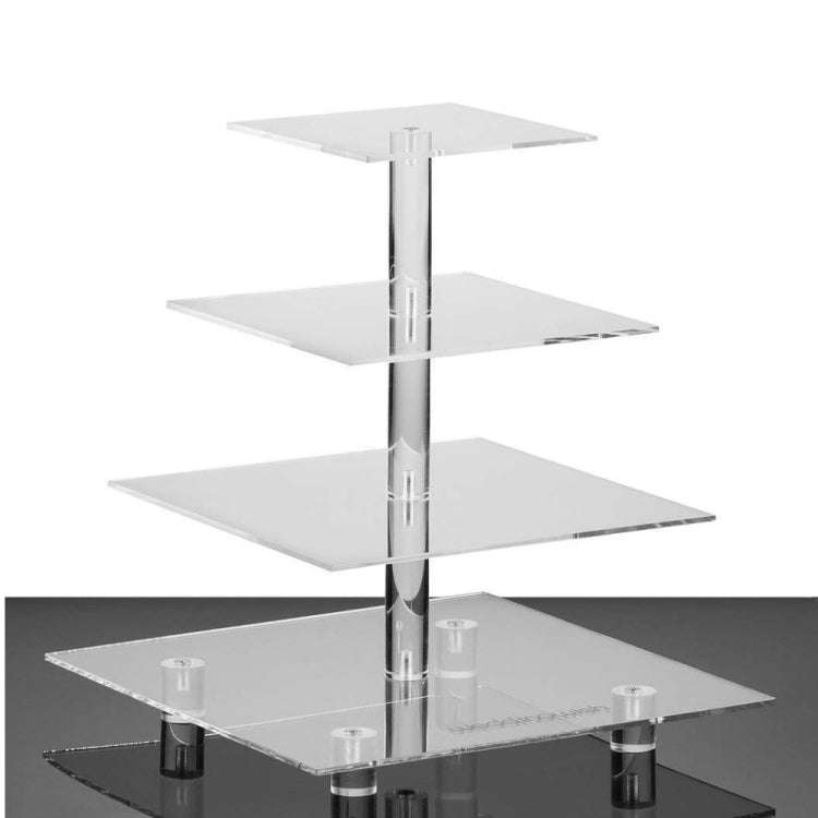 YX065 4 Tier Acrylic Square Cupcake Stand