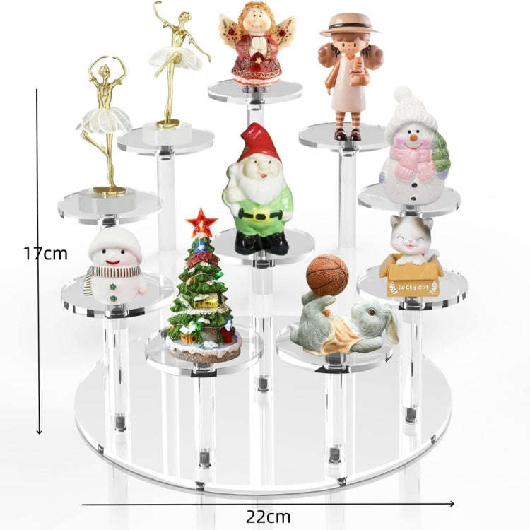 YX066 Acrylic Circular Cupcake Stand