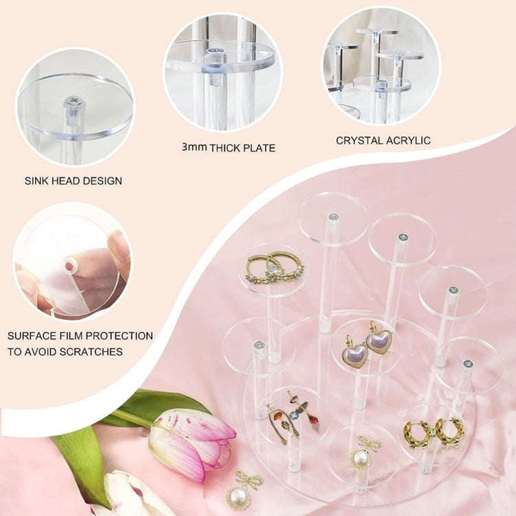 YX066 Acrylic Circular Cupcake Stand