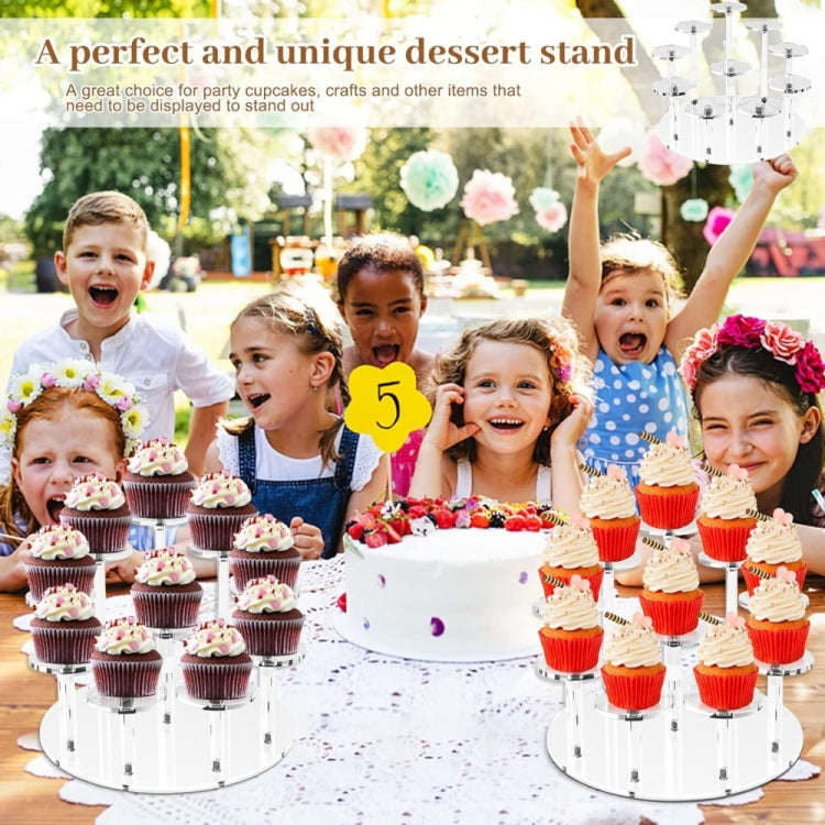 YX066 Acrylic Circular Cupcake Stand