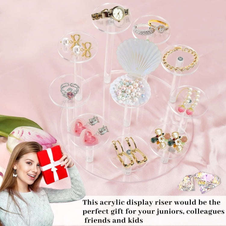 YX066 Acrylic Circular Cupcake Stand