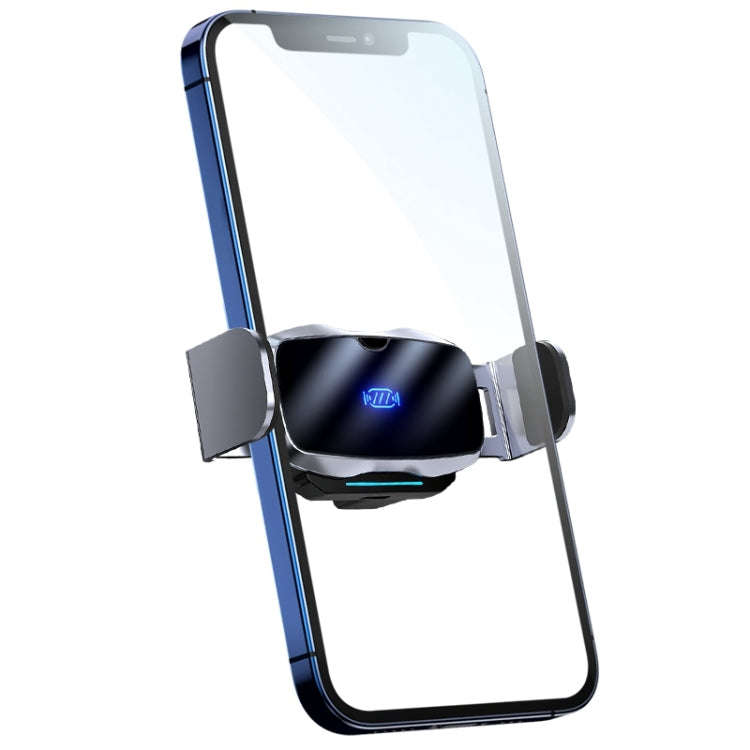 D7 Infrared lnduction Wireless Fast Charging Air Outlet Car Holder(Silver)