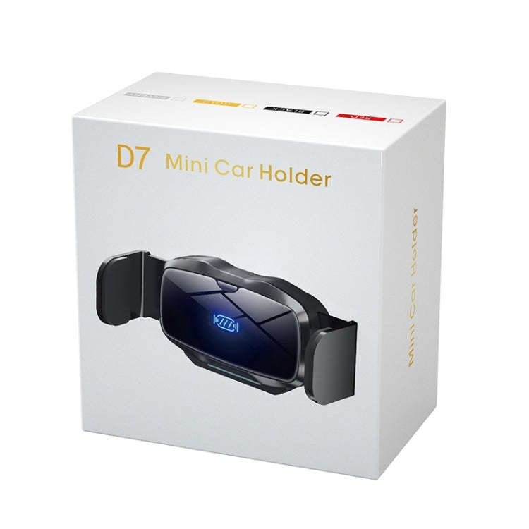 D7 Infrared lnduction Wireless Fast Charging Air Outlet Car Holder(Silver)