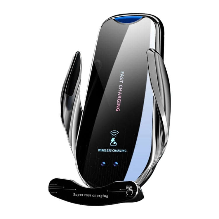 G10 Infrared lnduction Wireless Fast Charging Air Outlet Car Holder(Silver)