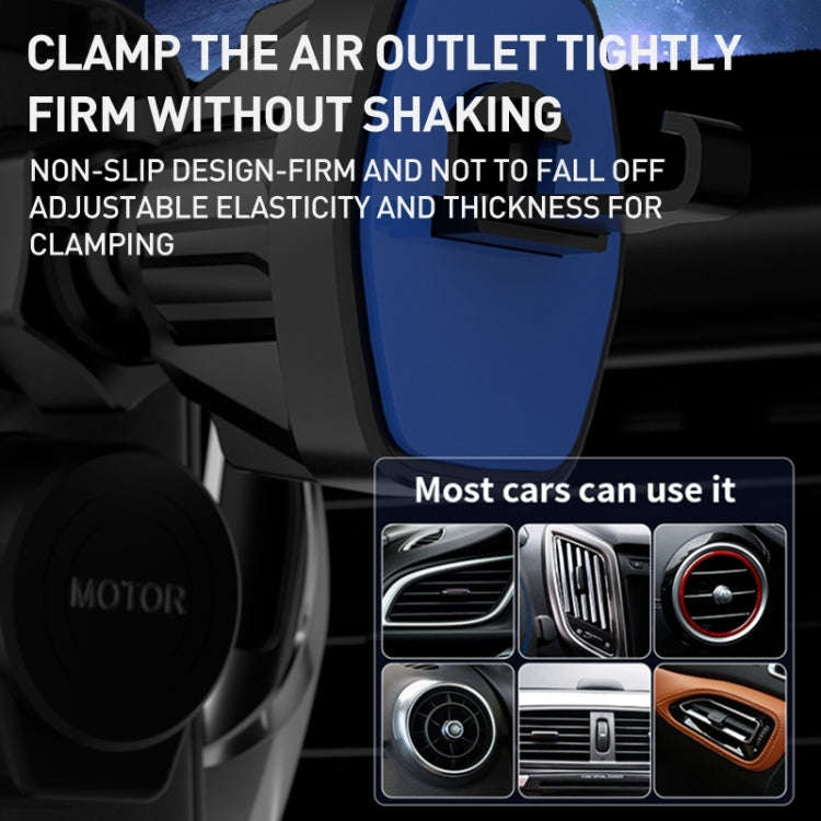 G10 Infrared lnduction Wireless Fast Charging Air Outlet Car Holder(Silver)
