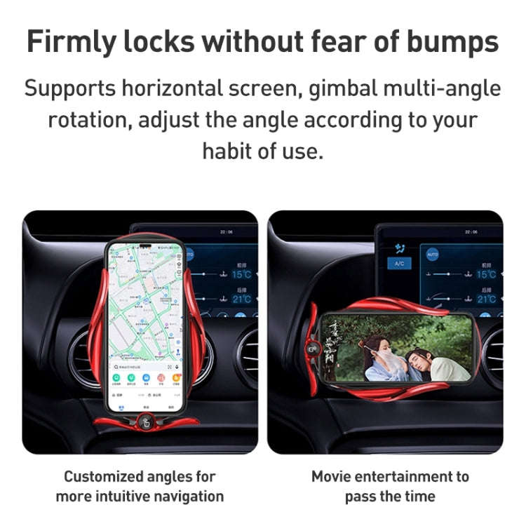 M2 Infrared lnduction Wireless Fast Charging Air Outlet Car Holder(Silver)