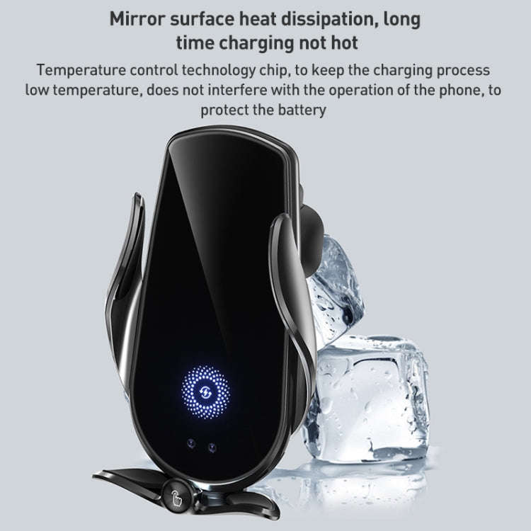 M2 Infrared lnduction Wireless Fast Charging Air Outlet Car Holder(Silver)