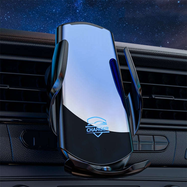 Q3S Infrared lnduction Wireless Fast Charging Air Outlet Car Holder(Black)