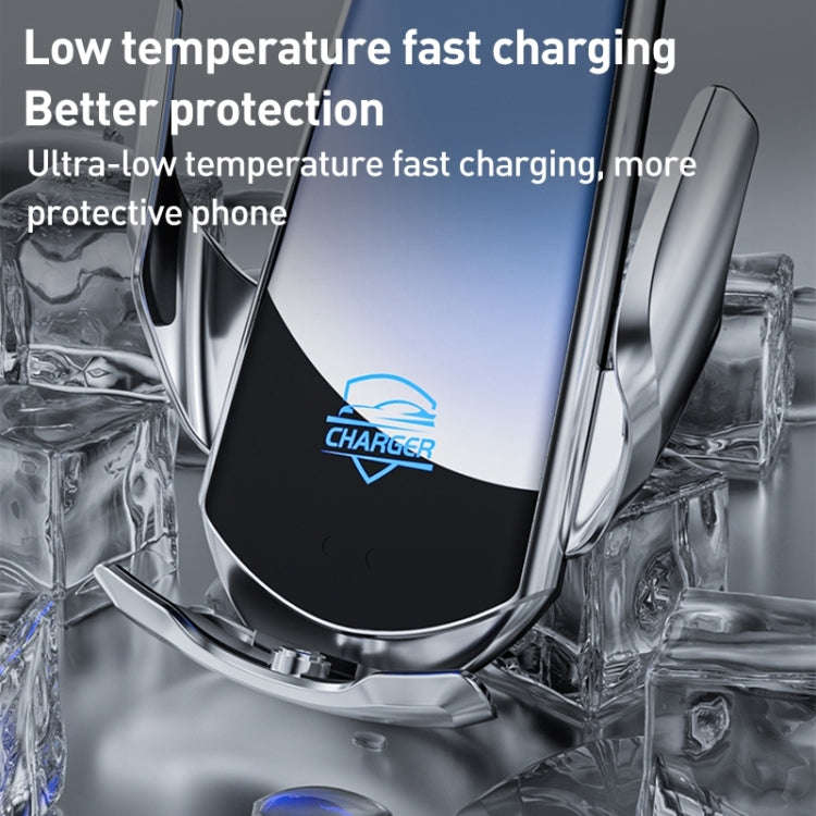 Q3S Infrared lnduction Wireless Fast Charging Air Outlet Car Holder(Red)