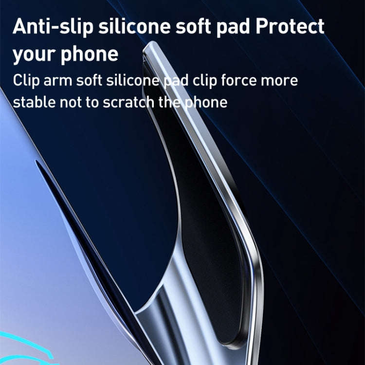 Q3S Infrared lnduction Wireless Fast Charging Air Outlet Car Holder(Silver)