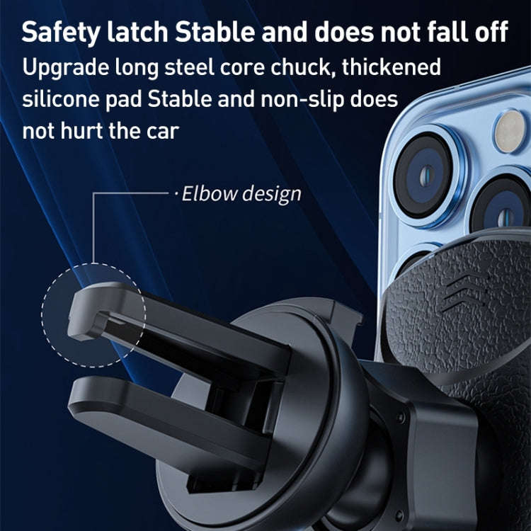 Q3S Infrared lnduction Wireless Fast Charging Air Outlet Car Holder(Red)