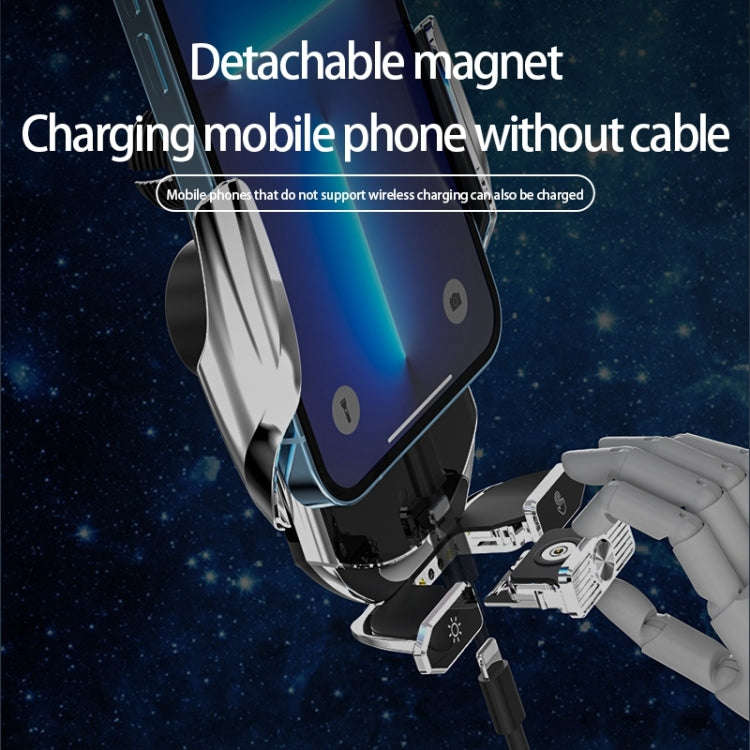 Q88 Infrared lnduction Wireless Fast Charging Air Outlet Car Holder(Black)