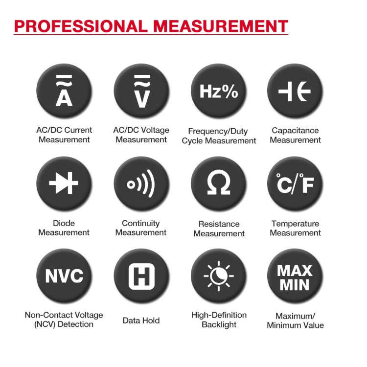 HABOTEST HT207D Multifunctional Digital Clamp Multimeter