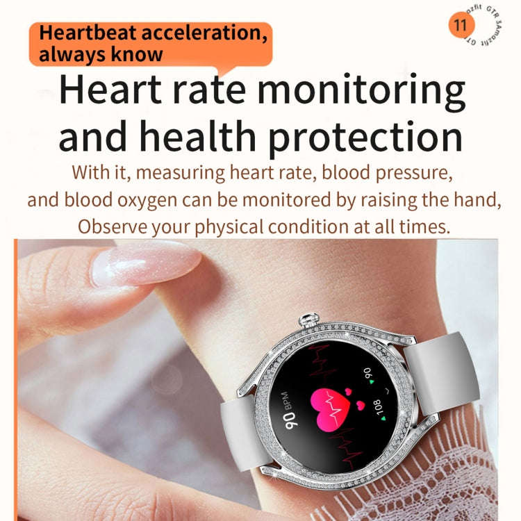 V66 1.28inch BT5.0 Smart Watch Support Heart Rate/ Sleep Detection, Style:Steel Strap(Black)