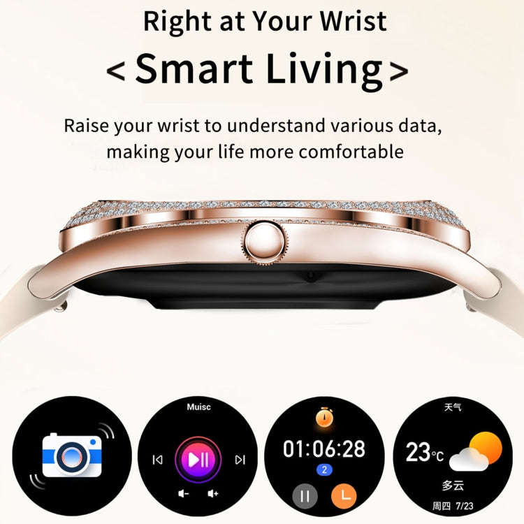 V66 1.28inch BT5.0 Smart Watch Support Heart Rate/ Sleep Detection, Style:Steel Strap(Black)