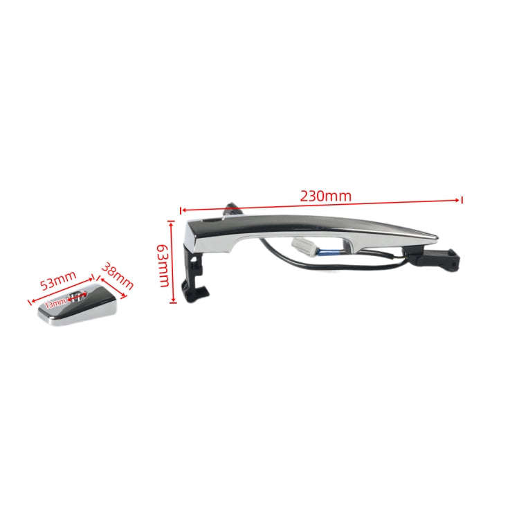 A8500-01 For Nissan Car Front Left Outside Door Chrome Handle with Inductance 80640-9N00A