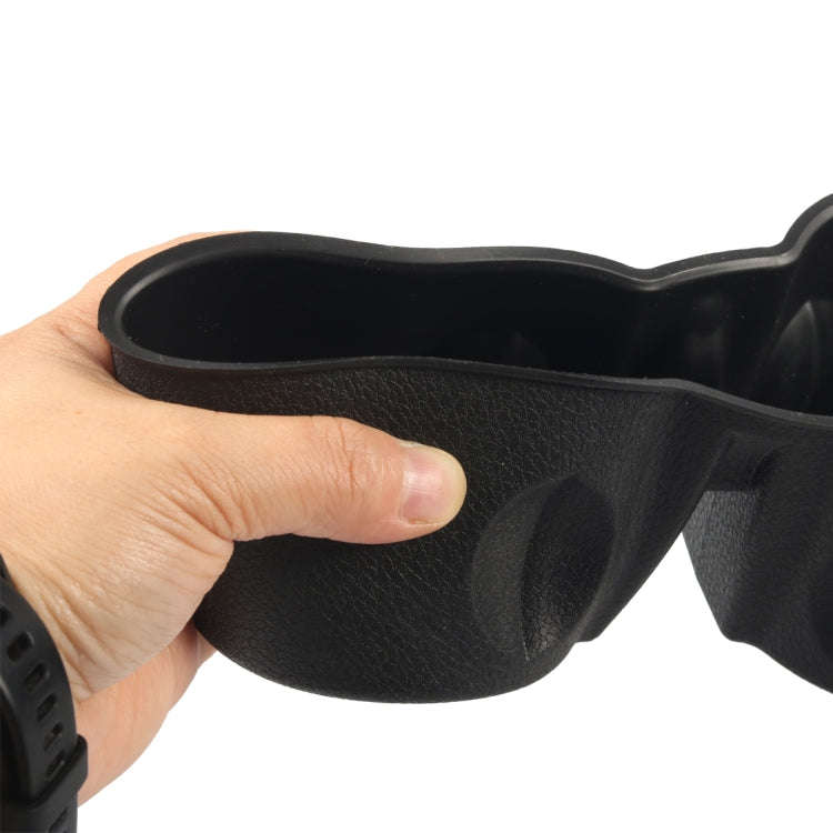 A8600-02 For Tester Model 3 / Y Car Center Console Storage Silicone Water Cup Holder(Black)