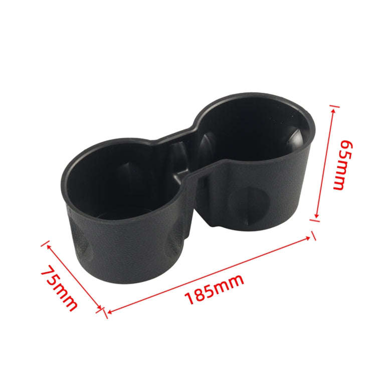 A8600-02 For Tester Model 3 / Y Car Center Console Storage Silicone Water Cup Holder(Black)