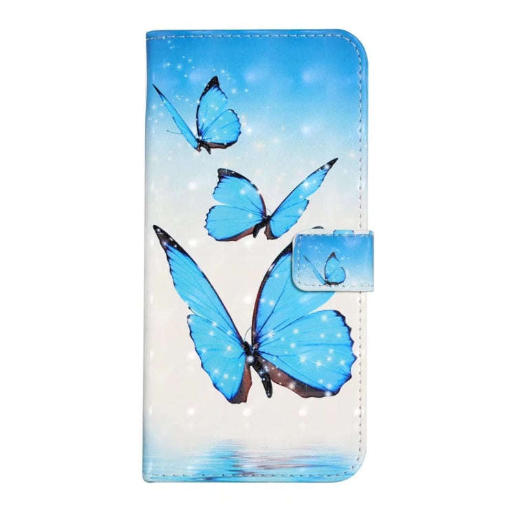 For Motorola Edge 50 5G Oil Embossed 3D Drawing Leather Phone Case(3 Butterflies)