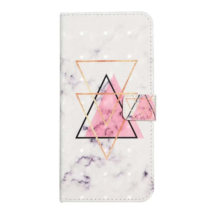 For Motorola Edge 50 5G Oil Embossed 3D Drawing Leather Phone Case(Triangular Marble)