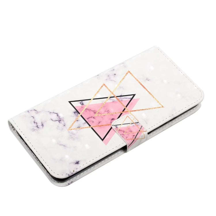 For Motorola Edge 50 5G Oil Embossed 3D Drawing Leather Phone Case(Triangular Marble)