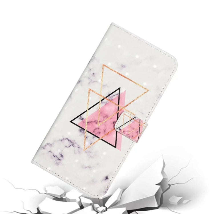 For Motorola Edge 50 5G Oil Embossed 3D Drawing Leather Phone Case(Triangular Marble)