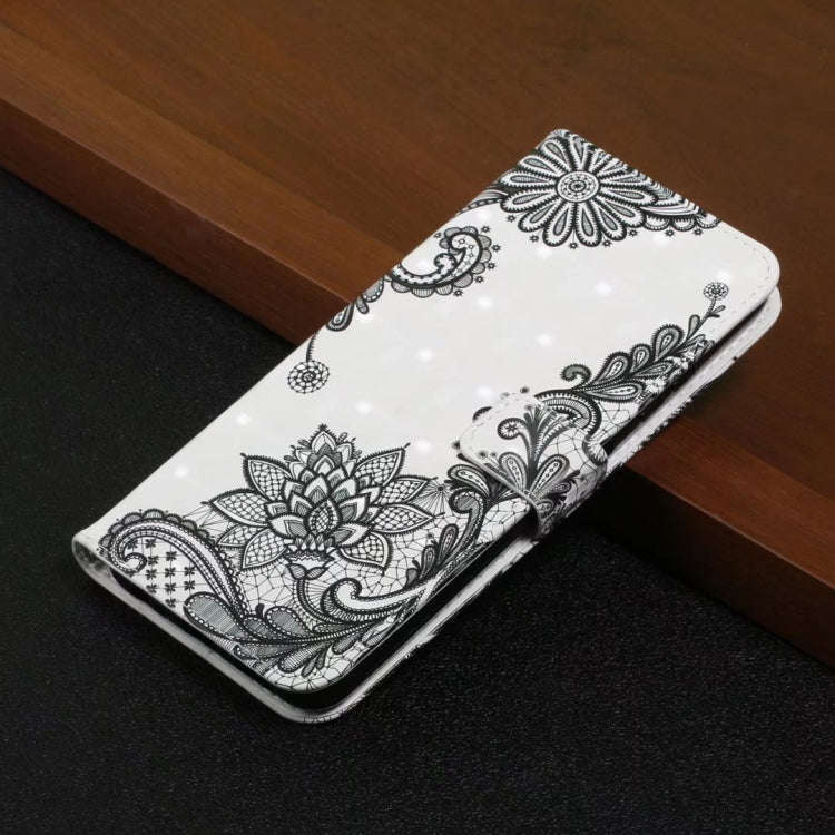 For Motorola Edge 50 Pro Oil Embossed 3D Drawing Leather Phone Case(Lace Flower)